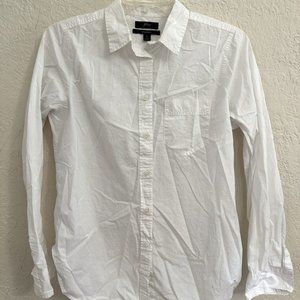 J. Crew slim fit paper poplin white button down size 4